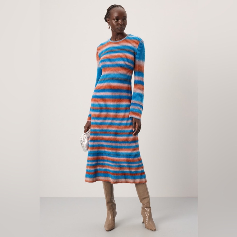 Simon Miller Multicolor Striped Long Sleeve Dress